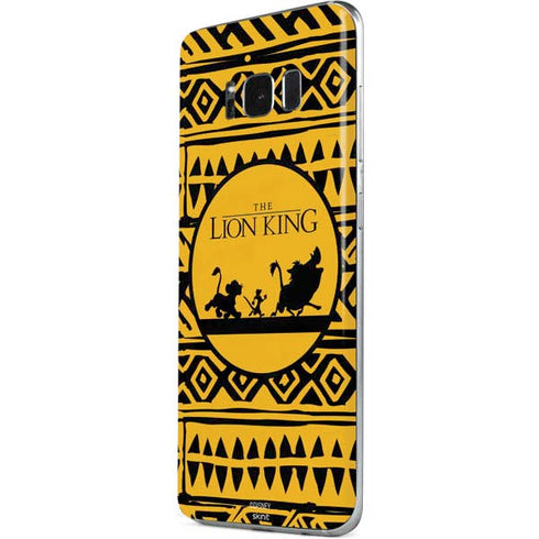 Disney The Lion King Simba Timon and Pumba Tribal Print Galaxy S8 Plus Skin